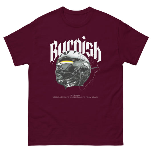 BURNISH ROBOT GIRL TEE "MAROON"