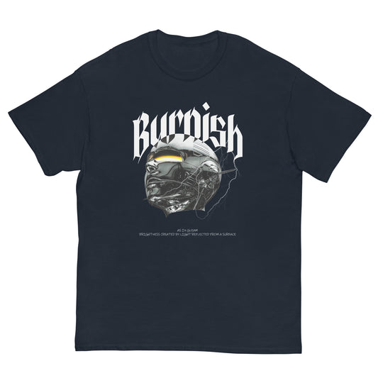 BURNISH ROBOT GIRL TEE "NAVY"