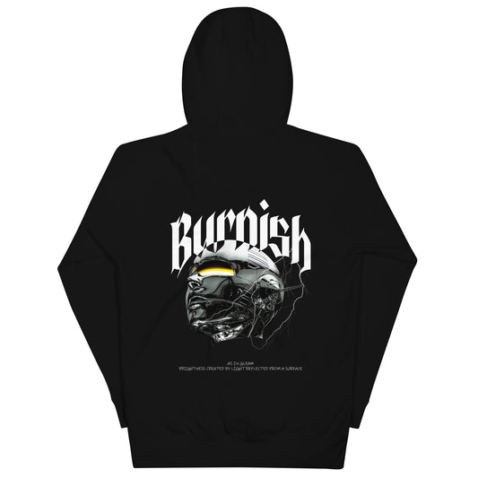 Unisex Burnish x ROBOT GIRL "BLACK" HOODIE